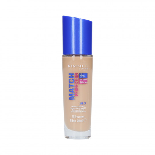 RIMMEL MATCH PERFECTION Podkład kryjący SPF20 203 True Beige 30ml