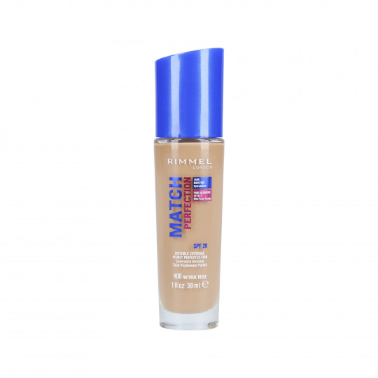 RIMMEL MATCH PERFECTION Podkład kryjący SPF20 400 Natural Beige 30ml