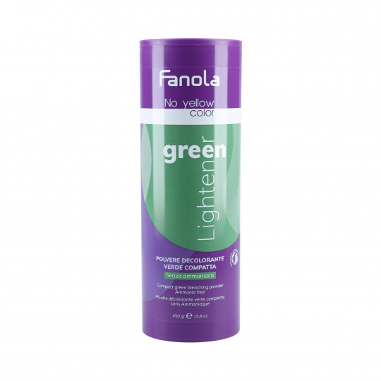 FANOLA NO YELLOW Iluminador de cabelo Verde 450g