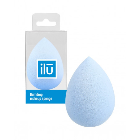 ilū Raindrop Makeup Sponge, Blue