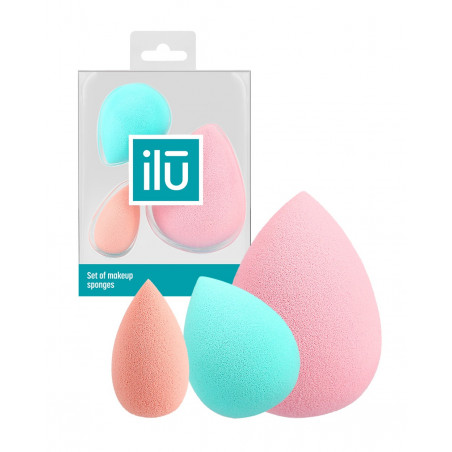 ilū Makeup Sponges, Set of 3