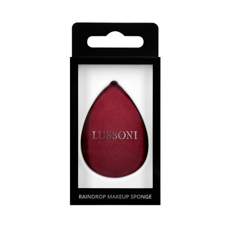 LUSSONI Raindrop Makeup Sponge, Burgundy