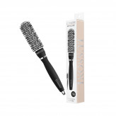 LUSSONI Hot Volume Styling Brush with Waved Bristles, Ø 25 mm