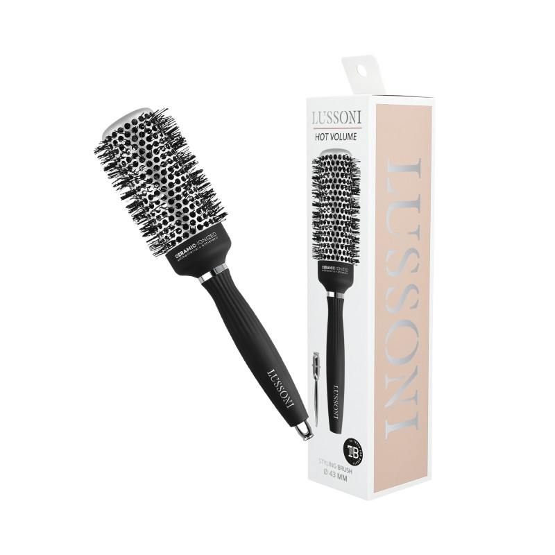 LUSSONI Hot Volume Styling Brosse avec Poils Ondulés, Ø 43 mm - 2