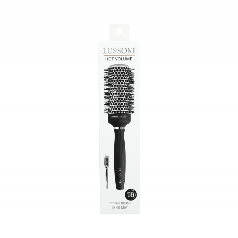LUSSONI Hot Volume Styling Brosse avec Poils Ondulés, Ø 43 mm - 3