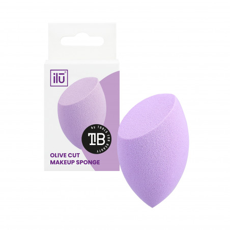 ilū Olive Cut Makeup Sponge, Purple