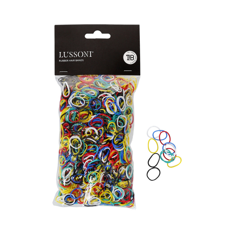 LUSSONI Gummi-Haarbänder, Ø15mm, 100gr