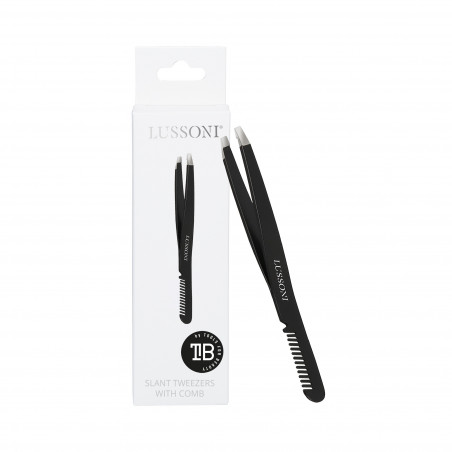 LUSSONI Slant tweezers with comb