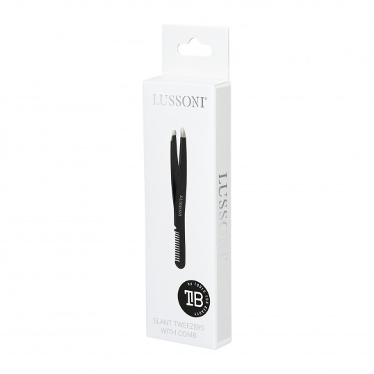 LUSSONI Slant tweezers with comb