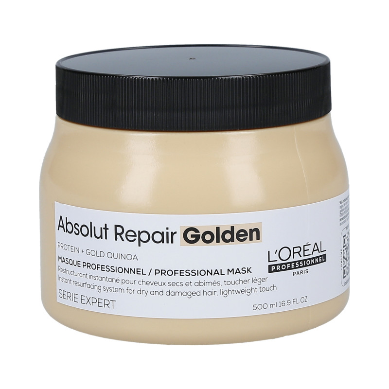 L'OREAL PROFESSIONNEL ABSOLUT REPAIR GOLDEN Gold Quinoa + Protein Gold maske til beskadiget hår 500ml