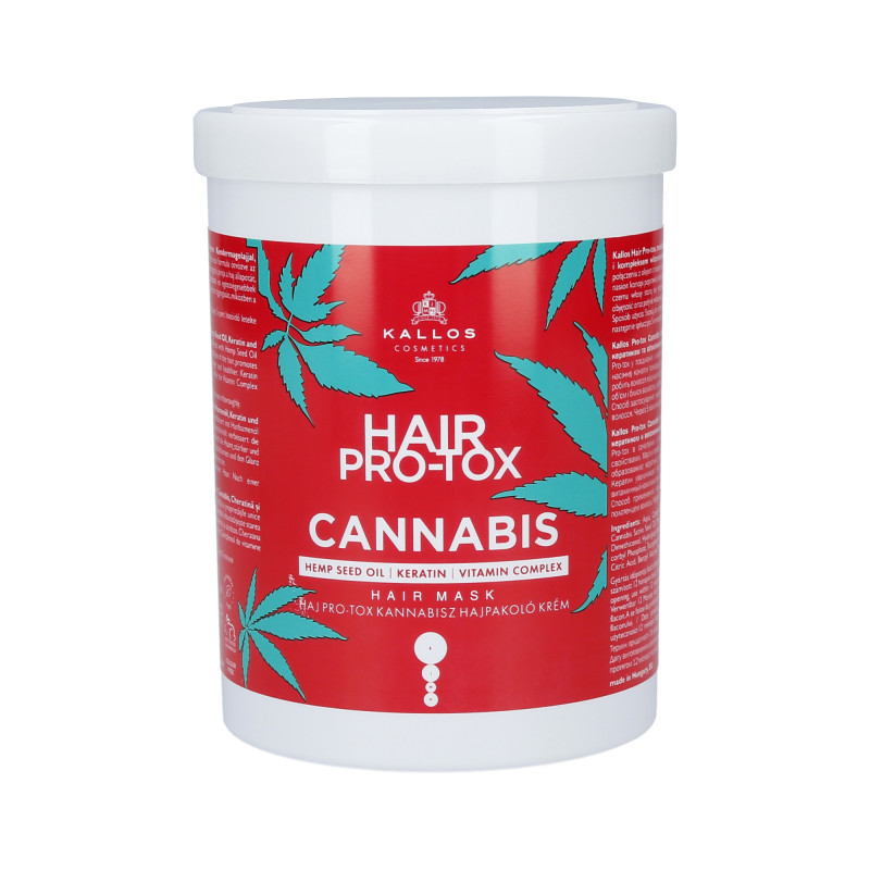 KALLOS KJMN Pro-Tox Cannabis Hårmaske 1000ml