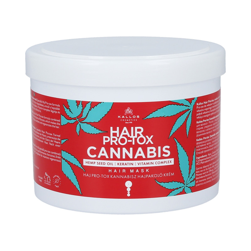 KALLOS KJMN Pro-Tox Cannabis Maska do włosów 500ml