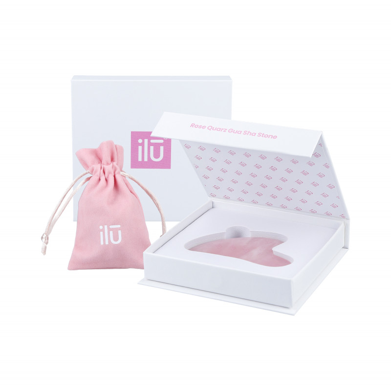 ilū Pietra di Gua Sha al quarzo rosa