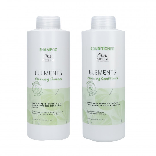 WELLA PROFESSIONALS ELEMENTS RENEWING Set Shampoo 1000ml + Conditioner 1000ml