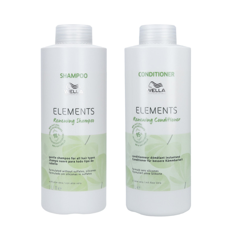 WELLA PROFESSIONALS ELEMENTS RENEWING Conjunto shampoo 1000ml + condicionador 1000ml