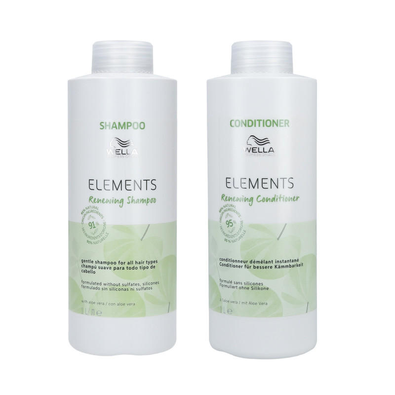 WELLA PROFESSIONALS ELEMENTS RENEWING Zestaw szampon 1000ml + odżywka 1000ml