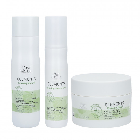 WELLA PROFESSIONALS ELEMENTS RENEWING Sæt shampoo 250ml + spraybalsam 150ml + maske 150ml