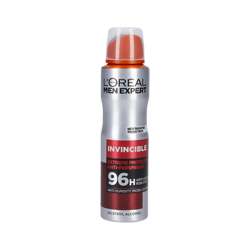 L'OREAL PARIS MEN EXPERT INVICIBLE spray antitranspirante masculino 150ml