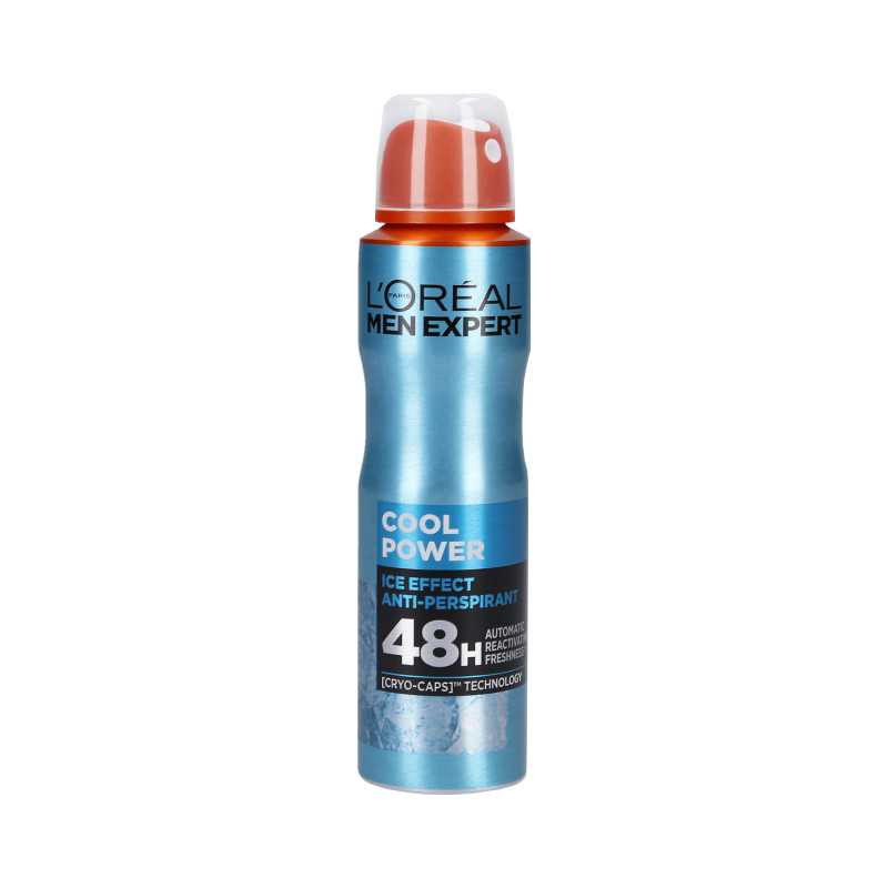 L'OREAL PARIS MEN EXPERT COOL POWER Antyperspirant w sprayu dla mężczyzn 150ml