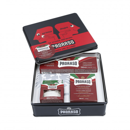 PRORASO RED VINTAGE PRIMADOPO Conjunto de cosméticos para barbear