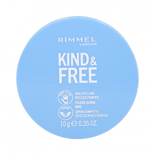 RIMMEL KIND&FREE Wegański puder prasowany 001 10g