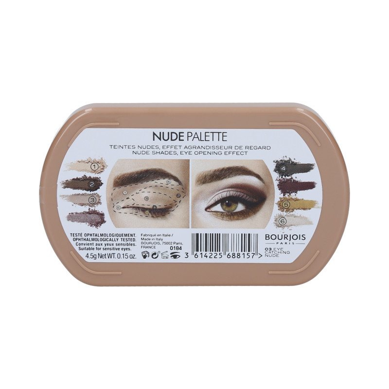 BOURJOIS EYE CATCHING Paletka kremowych cieni 03 4,5g - 2