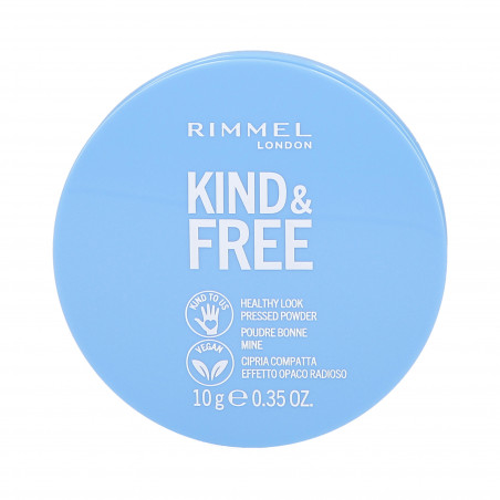 RIMMEL KIND&FREE Wegański puder prasowany 001 10g