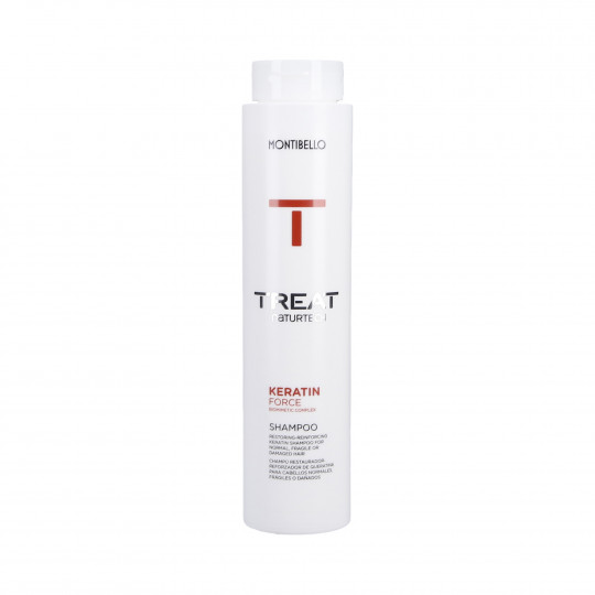 MONTIBELLO TREAT NATURTECH Szampon z keratyną do włosów delikatnych i łamliwych 300ml