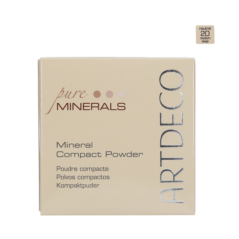 ARTDECO MINERAL COMAPCT FOUNDATION Podkład mineralny w pudrze 20 Medium Beige 9g