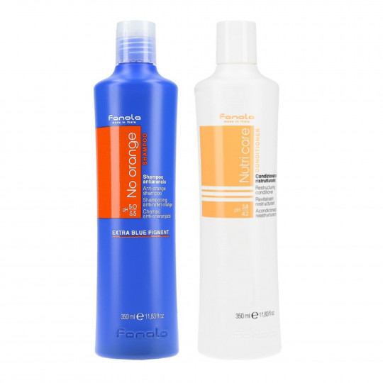 FANOLA Zestaw odżywka odbudowująca 350ml + szampon neutralizujący do włosów brąz  350ml