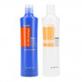 FANOLA Zestaw odżywka odbudowująca 350ml + szampon neutralizujący do włosów brąz 350ml