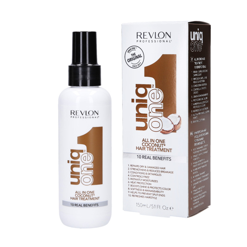 REVLON PROFESSIONAL UNIQ ONE ALL IN ONE COCONUT HAIR TREATMENT Spray de tratamento nutritivo de coco 10 em 1 150ml