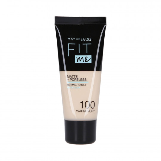 MAYBELLINE FIT ME Base de maquillaje mate 100 Warm Ivory 30ml