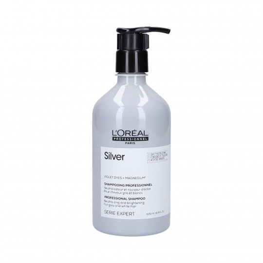 L'OREAL PROFESSIONNEL MAGNESIUM SILVER Rozjasňujúci šampón pre šedivé vlasy 500 ml