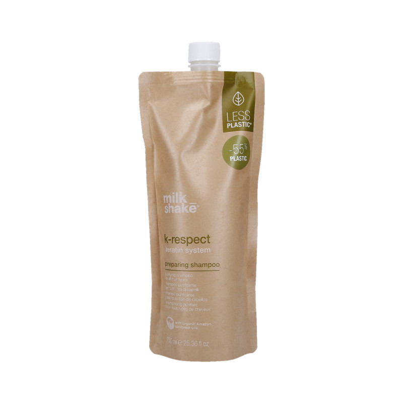 MILK SHAKE K-RESPECT Shampoo capilar preparado para tratamento alisante 750ml