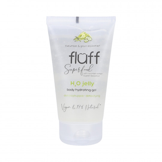 FLUFF H₂O Detoksifitseeriv veegeel kurgi ja rohelise teega 150ml