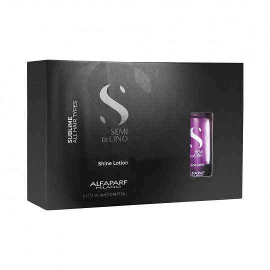 ALFAPARF SEMI DI LINO SUBLIME Shine Lotion Fiale per capelli 12x13ml 