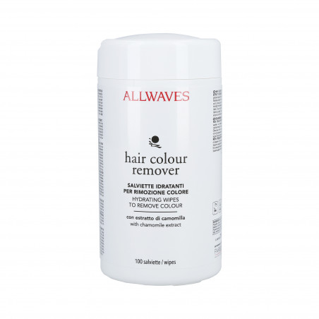 ALLWAVES Moisturising wipes wash the leftover dyes 100p.