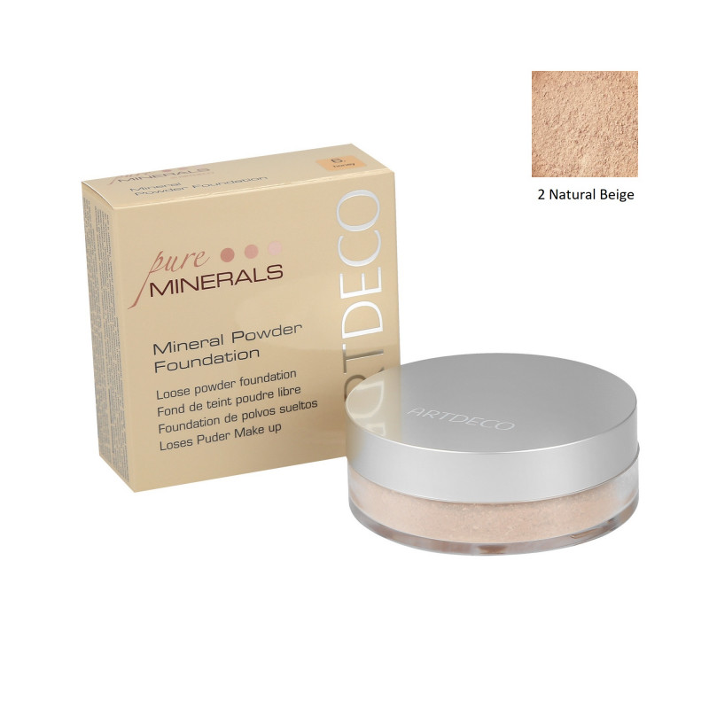 ARTDECO PURE MINERALS Ásványi por alapozó 2 Natural Beige 15g