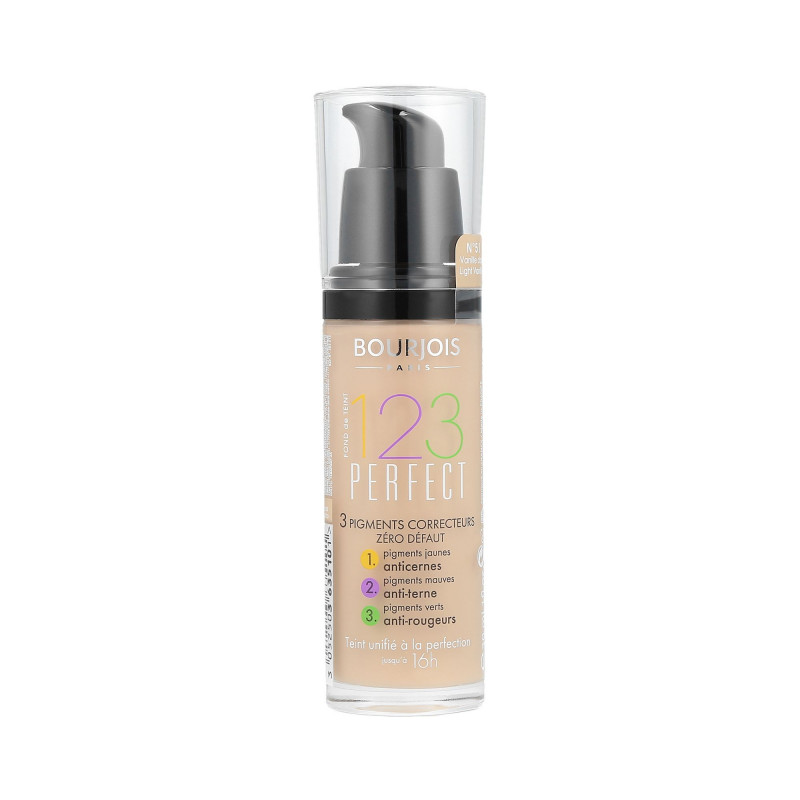 BOURJOIS 123 PERFECT Base unificadora 51 Light Vanilla 30ml