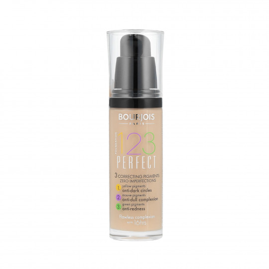 BOURJOIS 123 PERFECT Base unificadora 53 Bege Claro 30ml