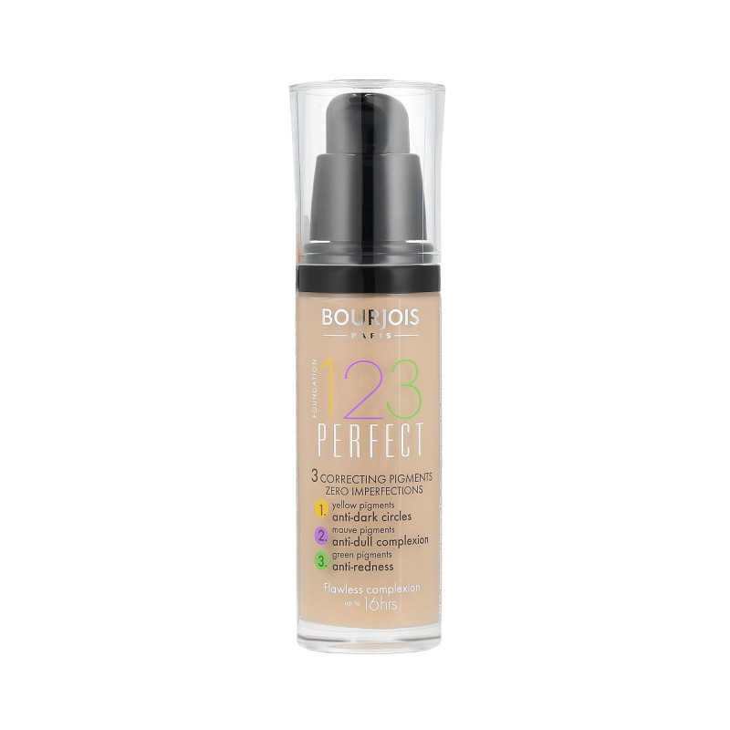 BOURJOIS 123 PERFECT Base unificadora 53 Bege Claro 30ml