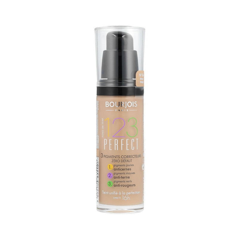 BOURJOIS 123 PERFECT Base Unificadora 54 Bege 30ml