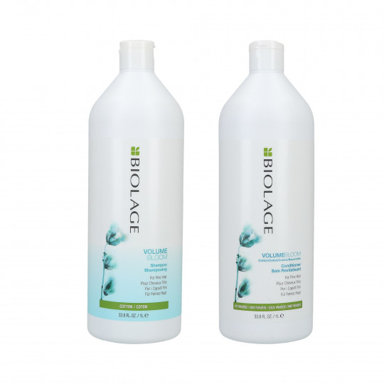 BIOLAGE Volumebloom Shampoo 1000 ml + Conditioner 1000 ml 