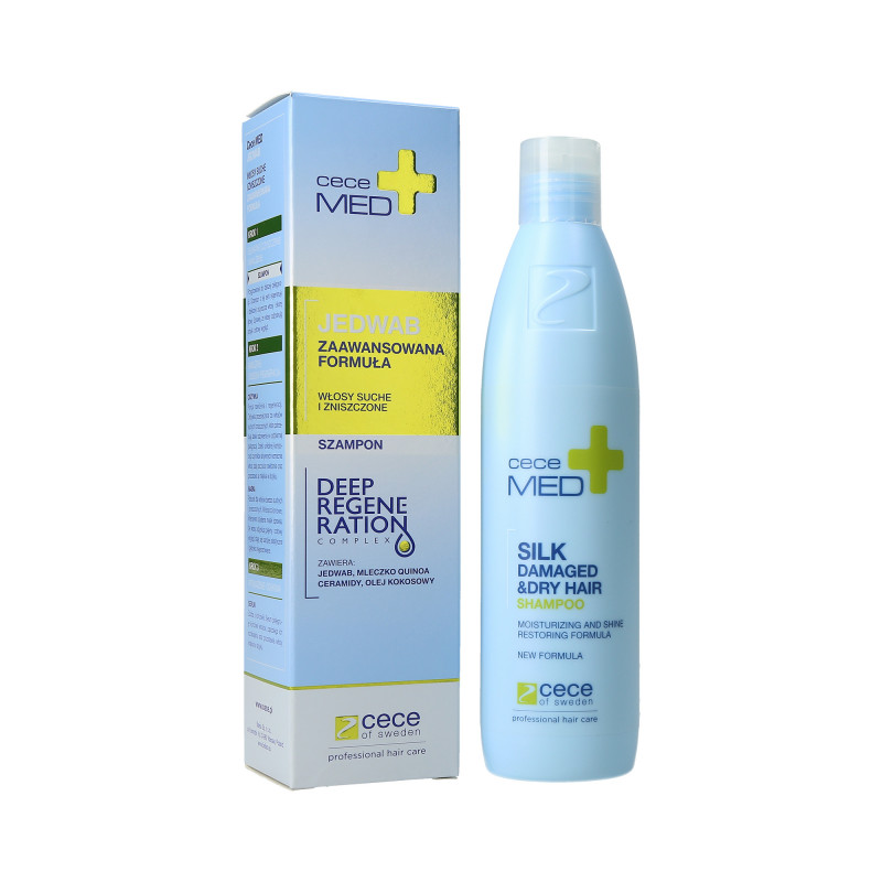 CECE MED SILK Szampon z jedwabiem do włosów suchych 300ml 