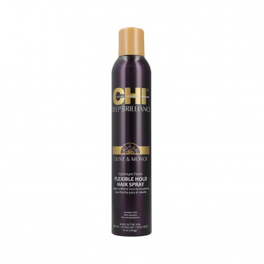 CHI DEEP BRILLIANCE Olive & Monoi Optimum finish flexible hold hair spray 284g
