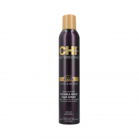 CHI DEEP BRILLIANCE Olive & Monoi Optimum finish flexible hold hair spray 284g