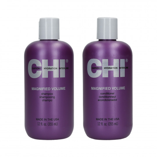 CHI MAGNIFIED VOLUME Szampon 355ml+Odżywka 355ml