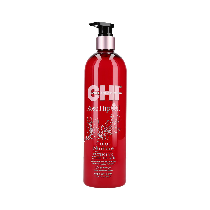 CHI ROSE HIP OIL Acondicionador protector para cabello teñido 700ml