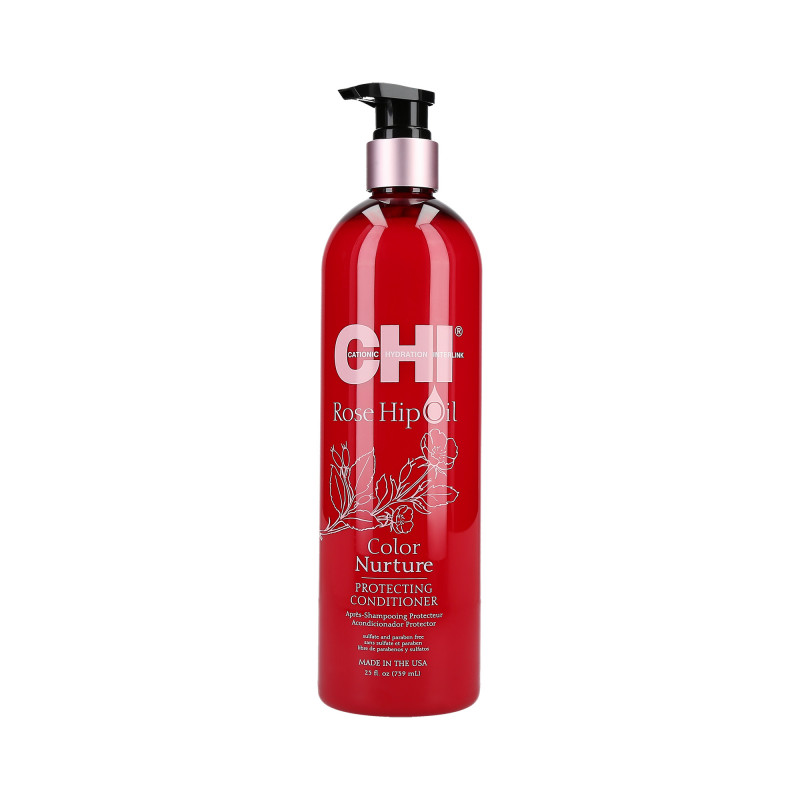 CHI ROSE HIP OIL Conditioner protettivo per capelli colorati 739ml